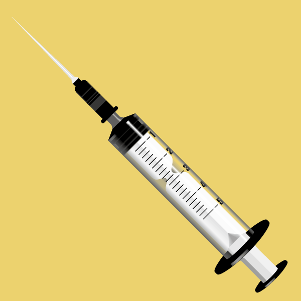 A syringe, injectienaald